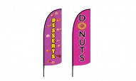 Donut Feather Flag